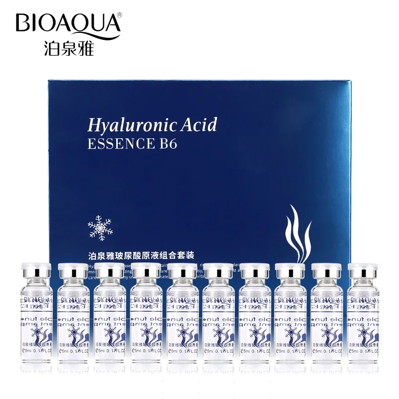 Luxury Skincare Wholesale - BIOAQUA 10pcs/lot Moisturizing Vitamins Hyaluronic Acid