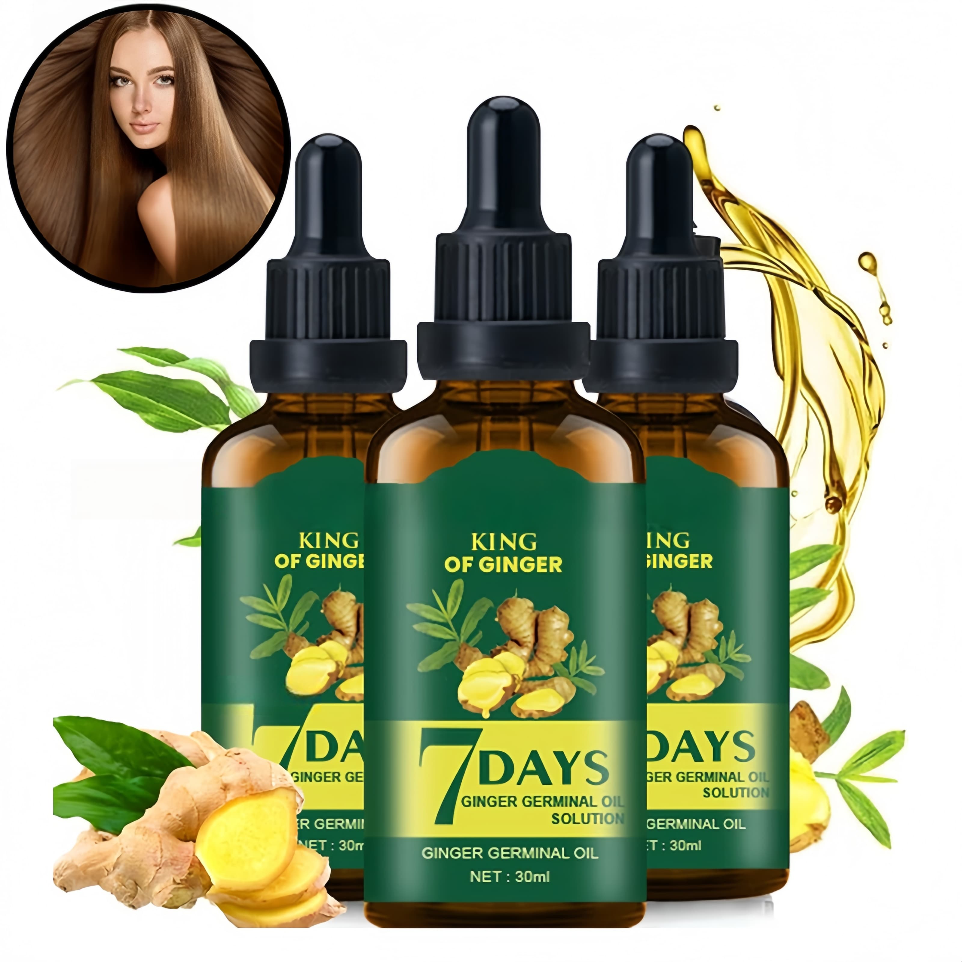 Epidermal Growth Factor - Hair Growth Oil Ginger Biotin Serum