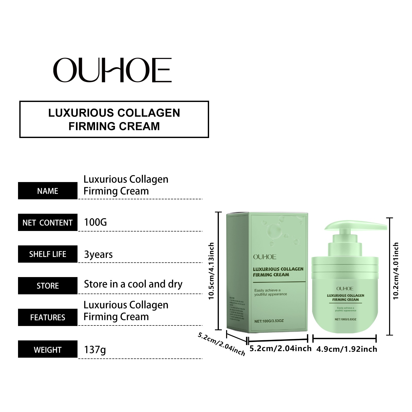 100g Collagen Peptide Cream Tr - огляд і ціна Luxury Skincare Daily