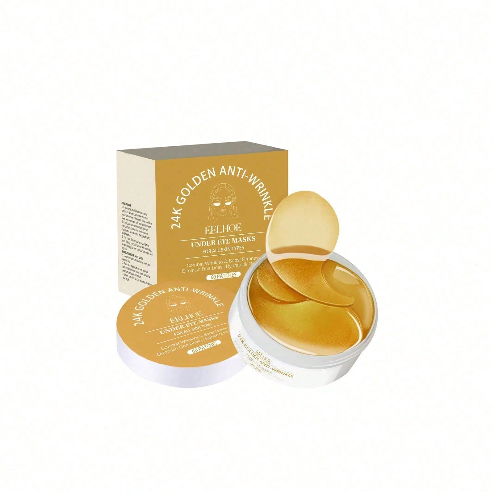 24K Gold Eye Mask, 60 Count Lu - огляд і ціна Luxury Skincare Mask